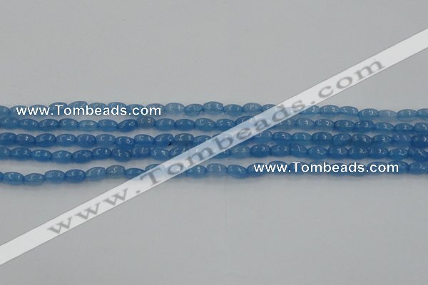 CCN4521 15.5 inches 4*6mm rice candy jade beads wholesale