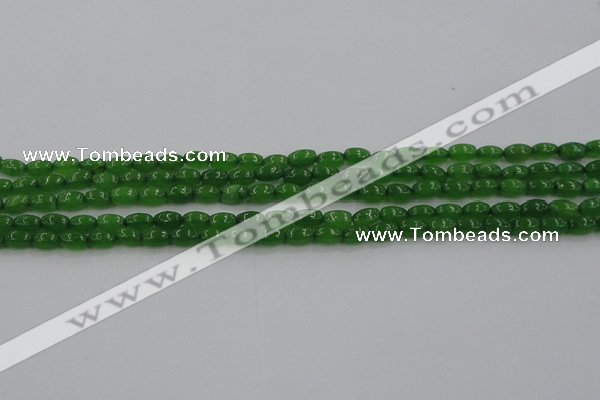 CCN4523 15.5 inches 4*6mm rice candy jade beads wholesale