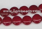 CCN477 15.5 inches 12mm flat round candy jade beads wholesale