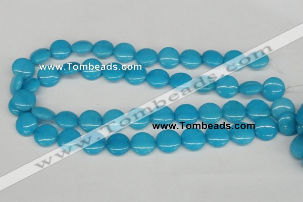 CCN490 15.5 inches 16mm flat round candy jade beads wholesale