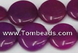 CCN500 15.5 inches 20mm flat round candy jade beads wholesale