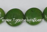 CCN502 15.5 inches 20mm flat round candy jade beads wholesale