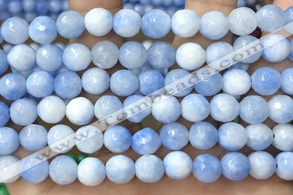 CCN5051 15.5 inches 8mm & 10mm faceted round candy jade beads