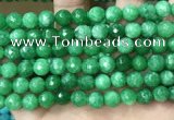 CCN5054 15.5 inches 8mm & 10mm faceted round candy jade beads