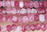 CCN5105 15 inches 3*4mm faceted rondelle candy jade beads