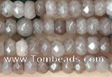 CCN5107 15 inches 3*4mm faceted rondelle candy jade beads