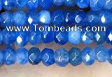 CCN5114 15 inches 3*4mm faceted rondelle candy jade beads