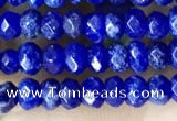 CCN5115 15 inches 3*4mm faceted rondelle candy jade beads