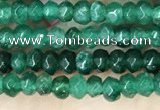 CCN5119 15 inches 3*4mm faceted rondelle candy jade beads