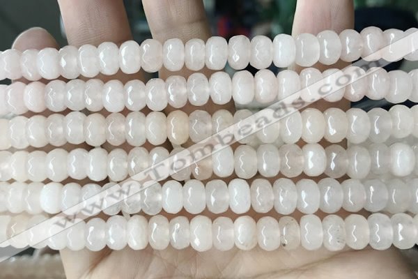 CCN5130 15 inches 5*8mm faceted rondelle candy jade beads