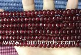 CCN5145 15 inches 5*8mm faceted rondelle candy jade beads