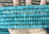 CCN5149 15 inches 5*8mm faceted rondelle candy jade beads