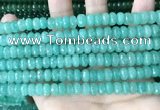 CCN5152 15 inches 5*8mm faceted rondelle candy jade beads