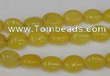 CCN516 15.5 inches 8*10mm oval candy jade beads wholesale