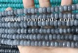 CCN5163 15 inches 5*8mm faceted rondelle candy jade beads