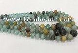 CCN5178 5*8mm - 14*20mm faceted rondelle candy jade graduated beads