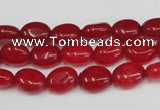 CCN518 15.5 inches 8*10mm oval candy jade beads wholesale