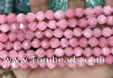 CCN5238 15 inches 8mm faceted nuggets candy jade beads