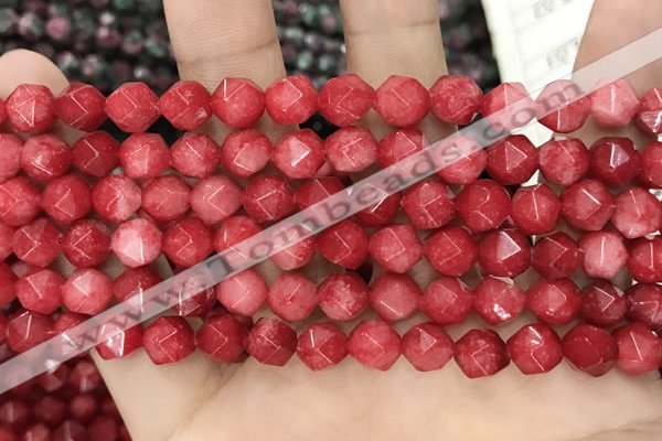 CCN5240 15 inches 8mm faceted nuggets candy jade beads