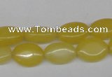 CCN525 15.5 inches 10*14mm oval candy jade beads wholesale