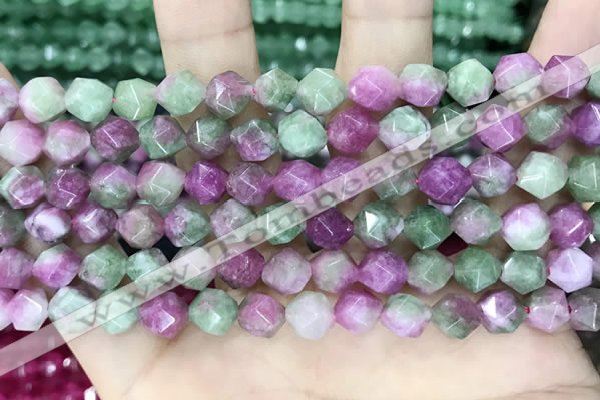 CCN5261 15 inches 8mm faceted nuggets candy jade beads