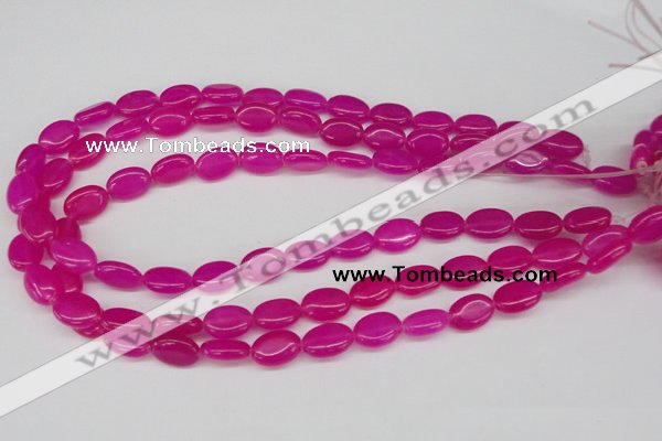 CCN527 15.5 inches 10*14mm oval candy jade beads wholesale