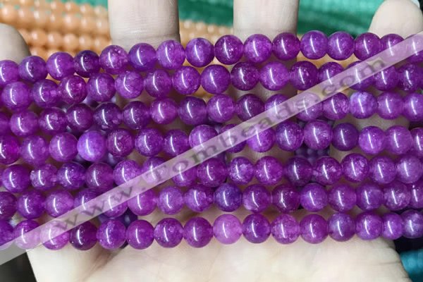 CCN5281 15 inches 6mm round candy jade beads Wholesale