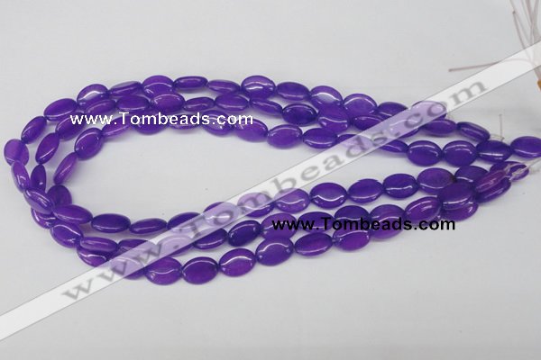 CCN530 15.5 inches 10*14mm oval candy jade beads wholesale