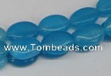 CCN531 15.5 inches 10*14mm oval candy jade beads wholesale