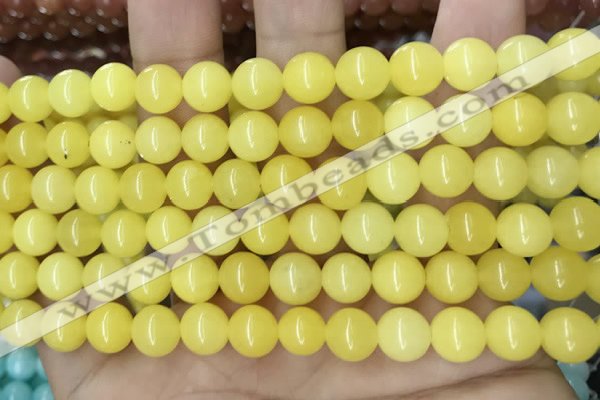 CCN5348 15 inches 8mm round candy jade beads Wholesale