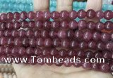 CCN5368 15 inches 8mm round candy jade beads Wholesale