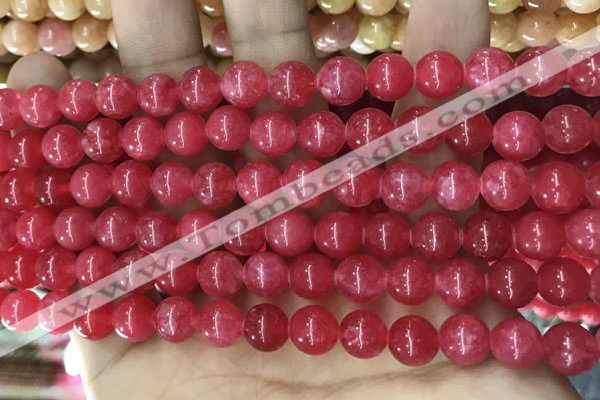 CCN5370 15 inches 8mm round candy jade beads Wholesale