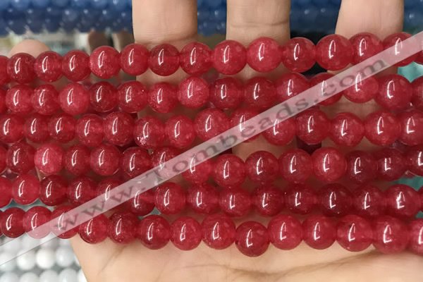 CCN5371 15 inches 8mm round candy jade beads Wholesale