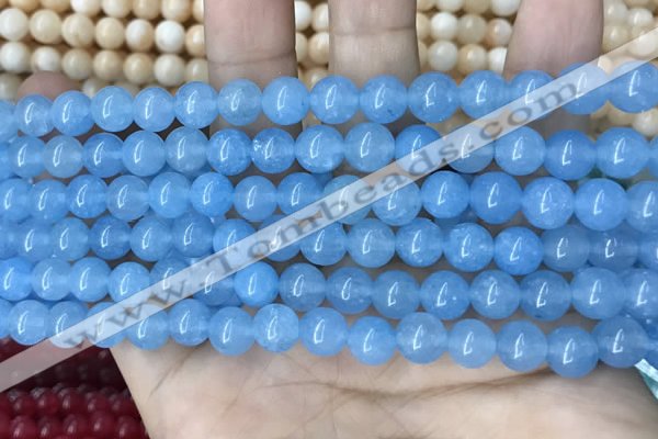 CCN5434 15 inches 8mm round candy jade beads Wholesale