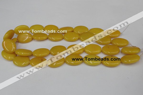 CCN545 15.5 inches 18*25mm oval candy jade beads wholesale