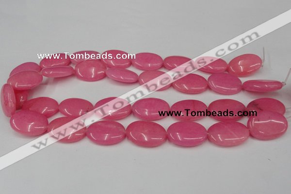 CCN546 15.5 inches 18*25mm oval candy jade beads wholesale