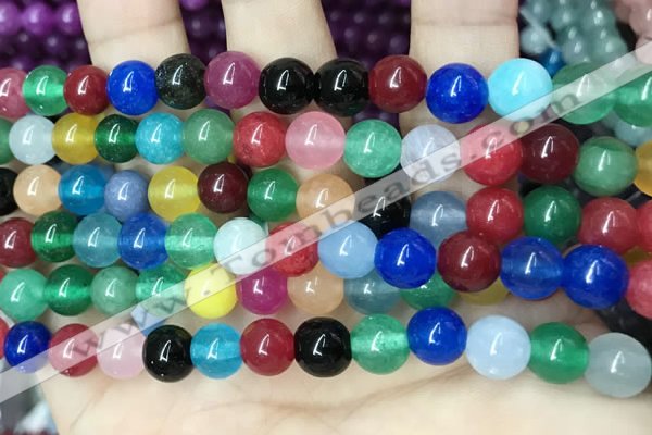 CCN5468 15 inches 8mm round candy jade beads Wholesale