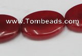 CCN547 15.5 inches 18*25mm oval candy jade beads wholesale