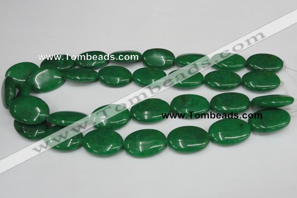 CCN548 15.5 inches 18*25mm oval candy jade beads wholesale