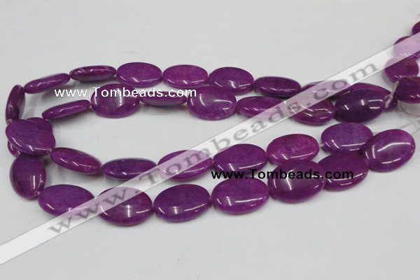 CCN549 15.5 inches 18*25mm oval candy jade beads wholesale