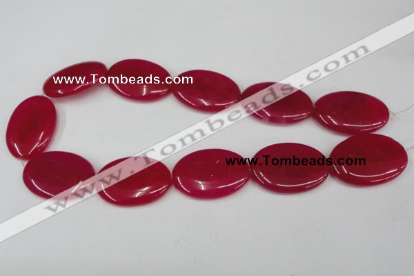 CCN555 15.5 inches 25*35mm oval candy jade beads wholesale