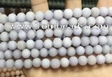CCN5577 15 inches 8mm round matte candy jade beads Wholesale