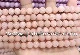 CCN5584 15 inches 8mm round matte candy jade beads Wholesale