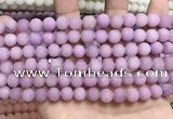 CCN5591 15 inches 8mm round matte candy jade beads Wholesale