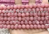 CCN5596 15 inches 8mm round matte candy jade beads Wholesale