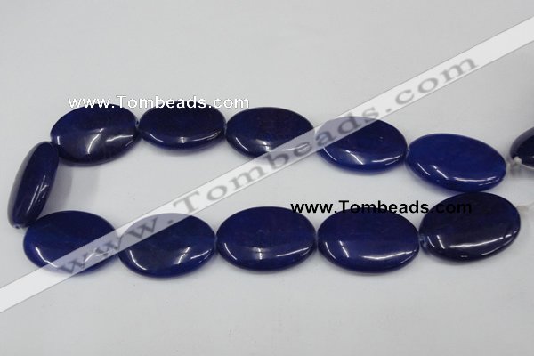 CCN560 15.5 inches 25*35mm oval candy jade beads wholesale