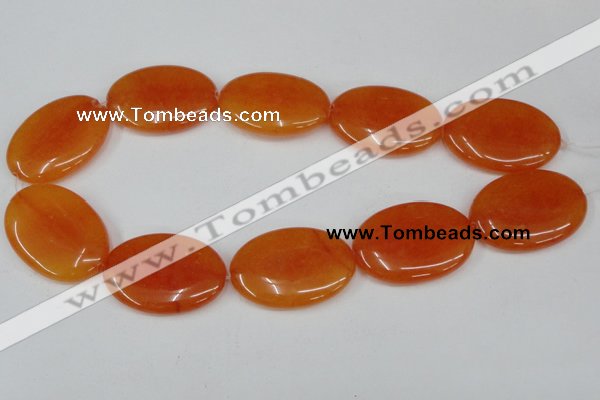 CCN565 15.5 inches 25*35mm oval candy jade beads wholesale