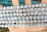 CCN5651 15 inches 8mm faceted round candy jade beads