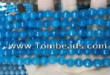 CCN5663 15 inches 8mm faceted round candy jade beads