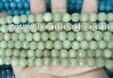 CCN5669 15 inches 8mm faceted round candy jade beads